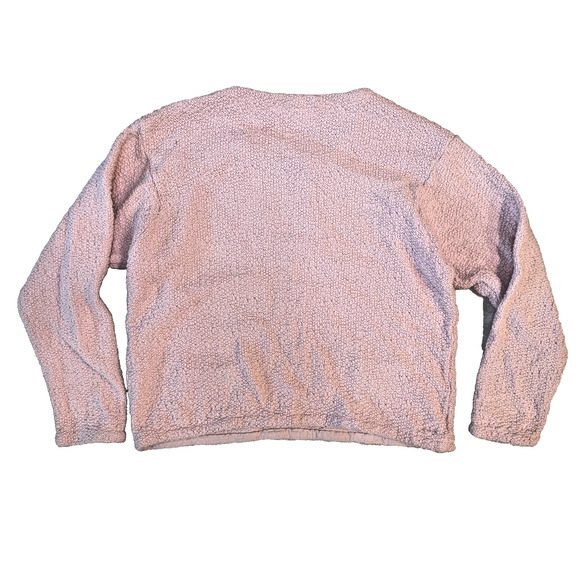 CMC Sweater Womens S Pink Cotton Waffle Knit Lagenlook Minimalist Made In USA - Picture 2 of 9